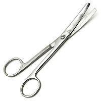 Ножницы (Ножницы тупоконечные, вертикально - изогн., 140-145 мм) Surgical изогнутые 140мм J-22-027